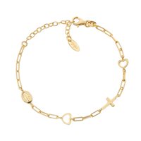 Bracciale Amen Donna Collezione Prega Ama in Argento BRCACRMIG3 - BRCACRMIG3
